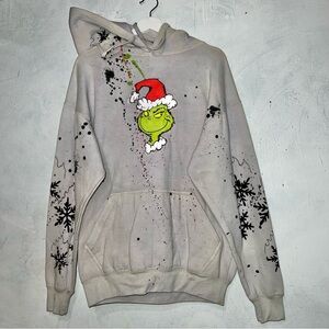 23x28 Grinch Custom Hoodie Pullover Large